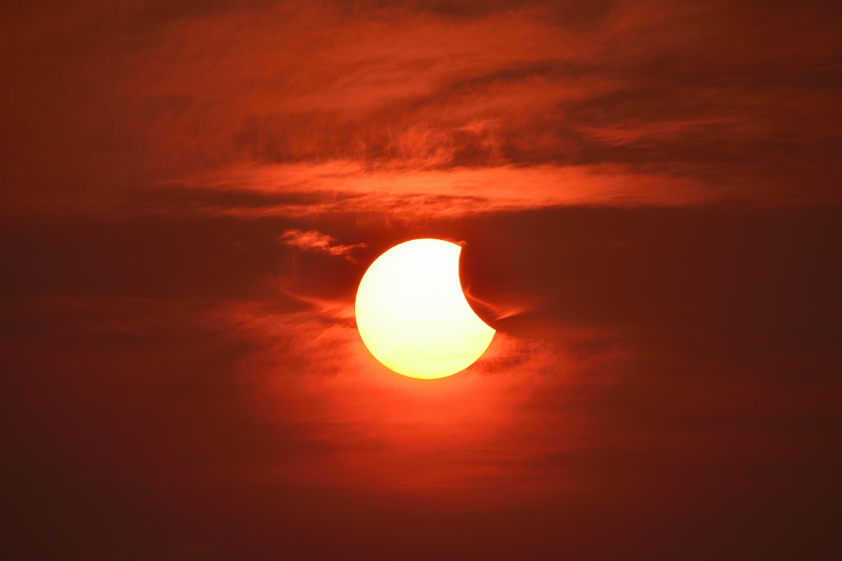partial eclipse of the sun 2022
